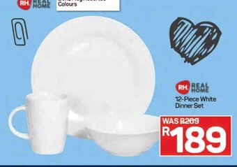Pick n Pay Real Home 12-Piece White Dinner Set offer