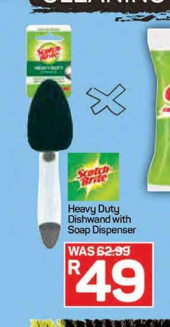 Pick n Pay Heavy Duty Dishwand with Soap Dispenser offer