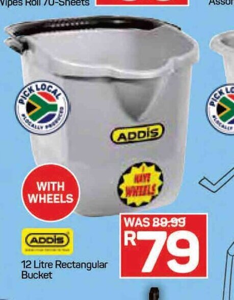 Pick n Pay Addis 12 Litre Rectangular Bucket offer
