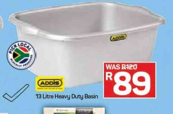 Pick n Pay Addis 13 Litre Heavy Duty Basin offer