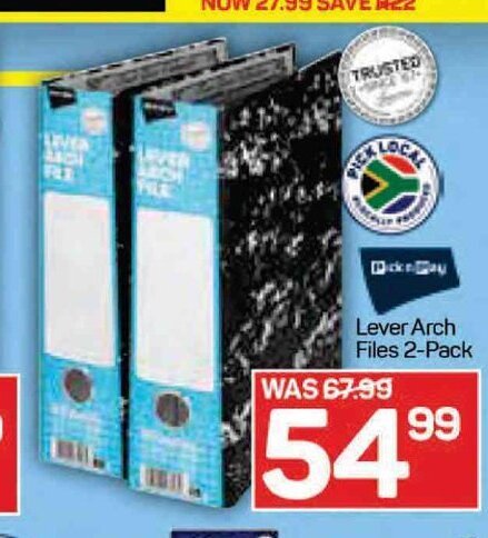 Pick n Pay Lever Arch Files 2-Pack offer
