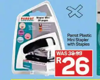 Pick n Pay Parrot Plastic Mini Stapler with Staples offer