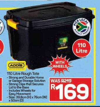 Pick n Pay Addis 110 Litre Rough Tote offer