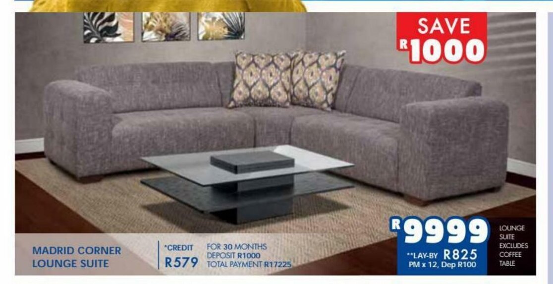 Madrid Corner Lounge Suite offer at Russells