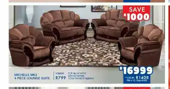 Russells Michelle MK2 4 Piece Lounge Suite offer