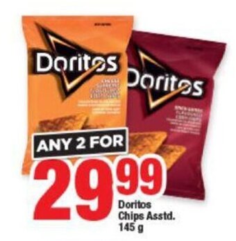 Doritos Chips Asstd. 2 x 145g