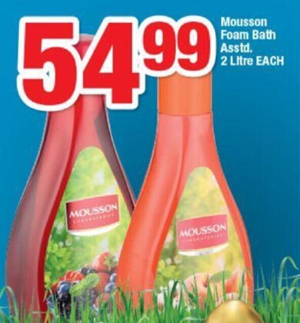 OK Foods Mousson Foam Bath 2L offer