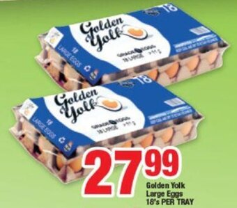 OK Foods Golden Yolk Large Eggs 18's offer