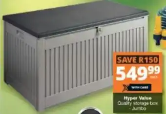 Checkers Hyper Value Quality Storage Box Jumbo offer