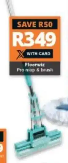 Checkers Floorwiz Pro Mop & Brush offer