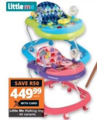 Checkers Little Me Walking Ring offer