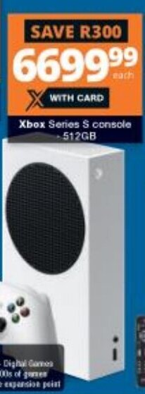 Checkers Xbox Series S Console 512GB offer