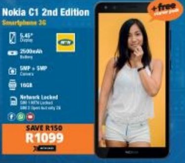 Checkers Nokia C1 2nd Edition Smartphone 3G offer