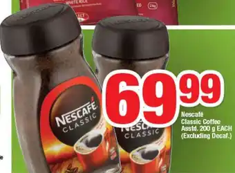 OK Foods Nescafé Classic Coffee 200g offer