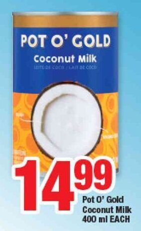 OK Foods Pot O' Gold Coconut Milk 400ml offer