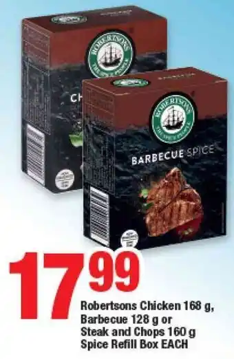 OK Foods Robertsons Chicken 168g, BBQ 128g or Steak & Chops 160g Spice offer