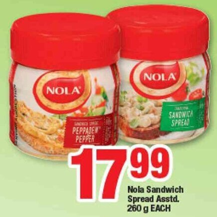OK Foods Nola Sandwich Spread 260g offer