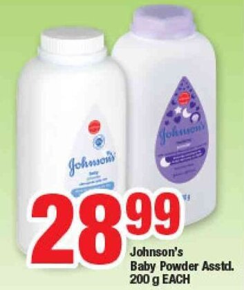 OK Foods Johnson's Baby Powder 200g offer