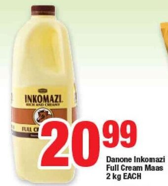 Danone Inkomazi Full Cream Maas 2kg