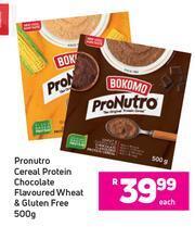 Game Bokomo Pronutro Cereal Protein Chocolate Flavoured Wheat & Gluten Free-500g Each offer