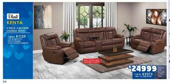 KENYA 3 Piece 3 Action Lounge Suite