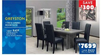 Russells Greyston 7 Piece Dining Room Suite offer