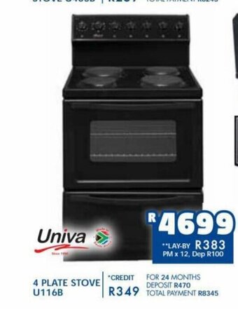 Russells Univa - 4 Plate Stove U116B offer