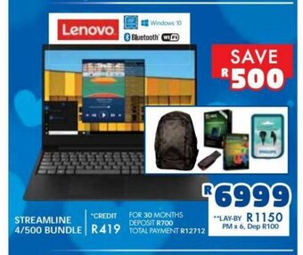 Russells Lenovo - Streamline 4/500 Bundle offer