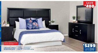 Lincoln 2 Piece Bedroom Suite