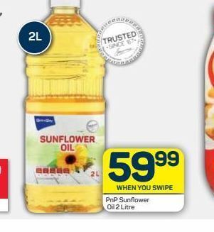 Pick n Pay Pnp sunflower oil offer