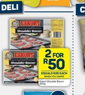 Pick n Pay Eskort bacon 2 offer