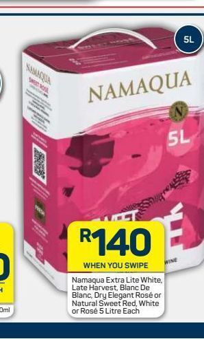 Pick n Pay Hypermarket Namaqua rosé wine offer