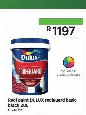 Leroy Merlin Roof paint dulux roofguard basic black 20l offer