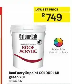 Leroy Merlin Roof acrylic paint colourlab green 20l offer