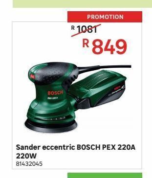 Leroy Merlin Sander eccentric bosch pex 220a 220w offer