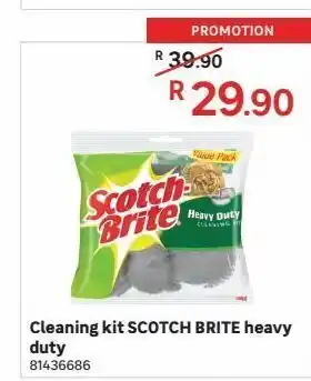 Cleaning kit scotch brite heavy duty