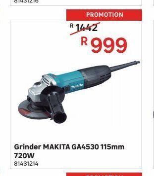 Grinder makita ga4530 115mm 720w