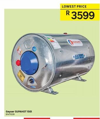 Leroy Merlin Geyser supahot 150l offer