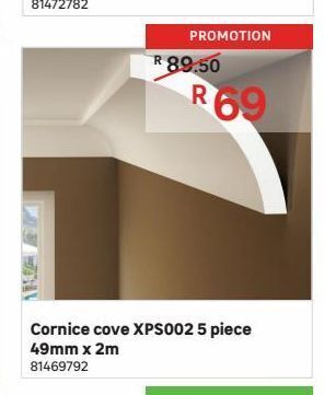 Leroy Merlin Cornice cove xps002 5 piece 49mm x 2m offer