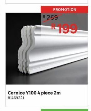 Leroy Merlin Cornice y100 4 piece 2m offer