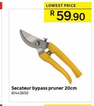 Leroy Merlin Secateur bypass pruner 20cm offer