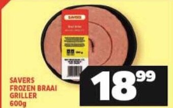 Usave Savers Frozen Braai Griller 600g offer