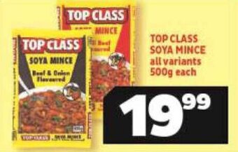 Usave Top Class Soya Mince all Variants 500g each offer