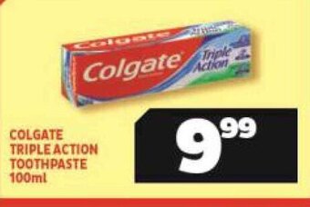Usave Colgate Triple Action Toothpaste 100ml offer
