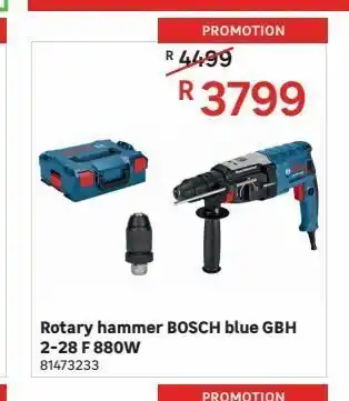 Leroy Merlin Rotary hammer bosch blue gbh 2-28 f 880w offer
