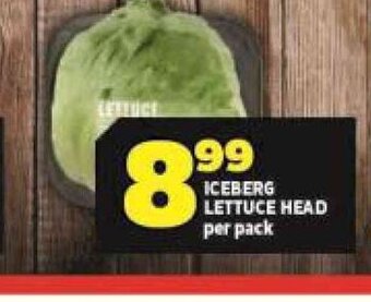 Usave Iceberg Lettuce Head per pack offer