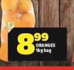 Usave Oranges 1kg bag offer