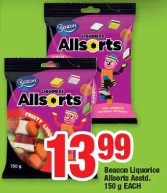OK Foods Beacon Liquorice Allsorts Asstd. 150g offer