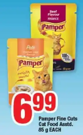 OK Foods Pamper Fine Cuts Cat Food 85g offer