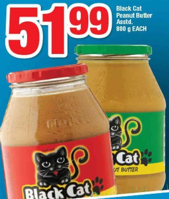 Black Cat Peanut Butter 800g offer at OK Foods